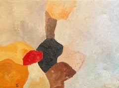 Composizione astratta N° 2 di Franz Stirnimann - Olio su tela - 64x51 cm