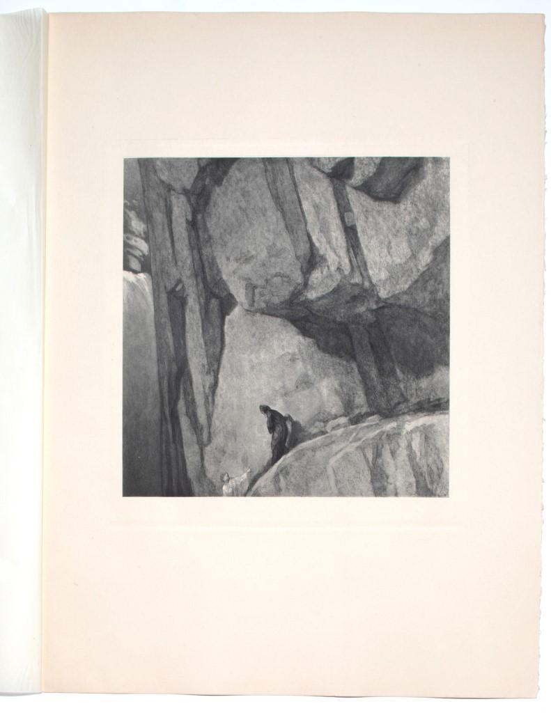 Dante - Vintage Héliogravure by Franz von Bayros - Early 20th Century - Print by Franz von Bayros (Choisi Le Conin)