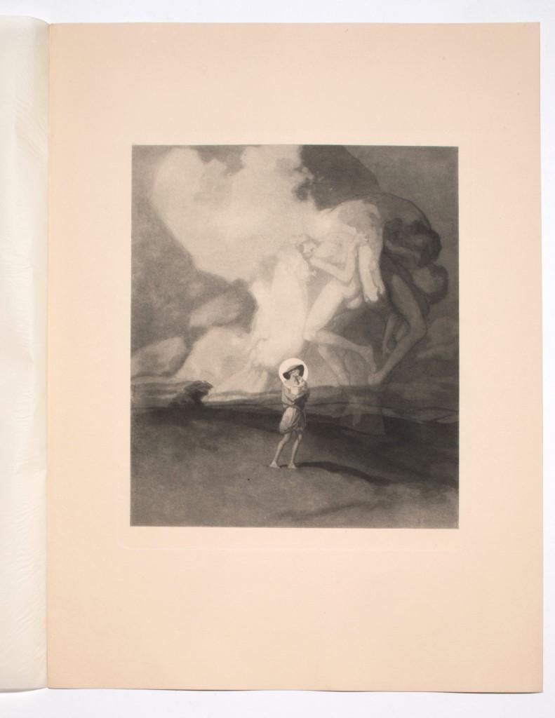 Der Abend - Eliografia d'epoca di Franz von Bayros - Inizio 1900 - Print di Franz von Bayros (Choisi Le Conin)
