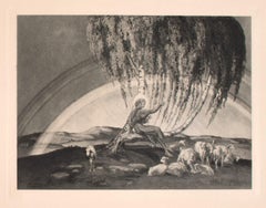 Der Gute Hirte - Hliogravure vintage de Franz von Bayros - 20ème siècle