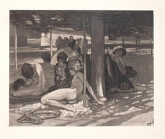Ein Tag Der Guillotine - Vintage Héliogravure by Franz von Bayros - 1900
