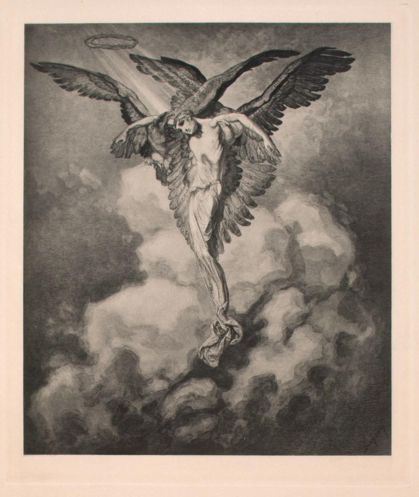 Franz von Bayros (Choisi Le Conin) Figurative Print - Immelmann - Vintage Héliogravure by Franz von Bayros - Early 20th Century