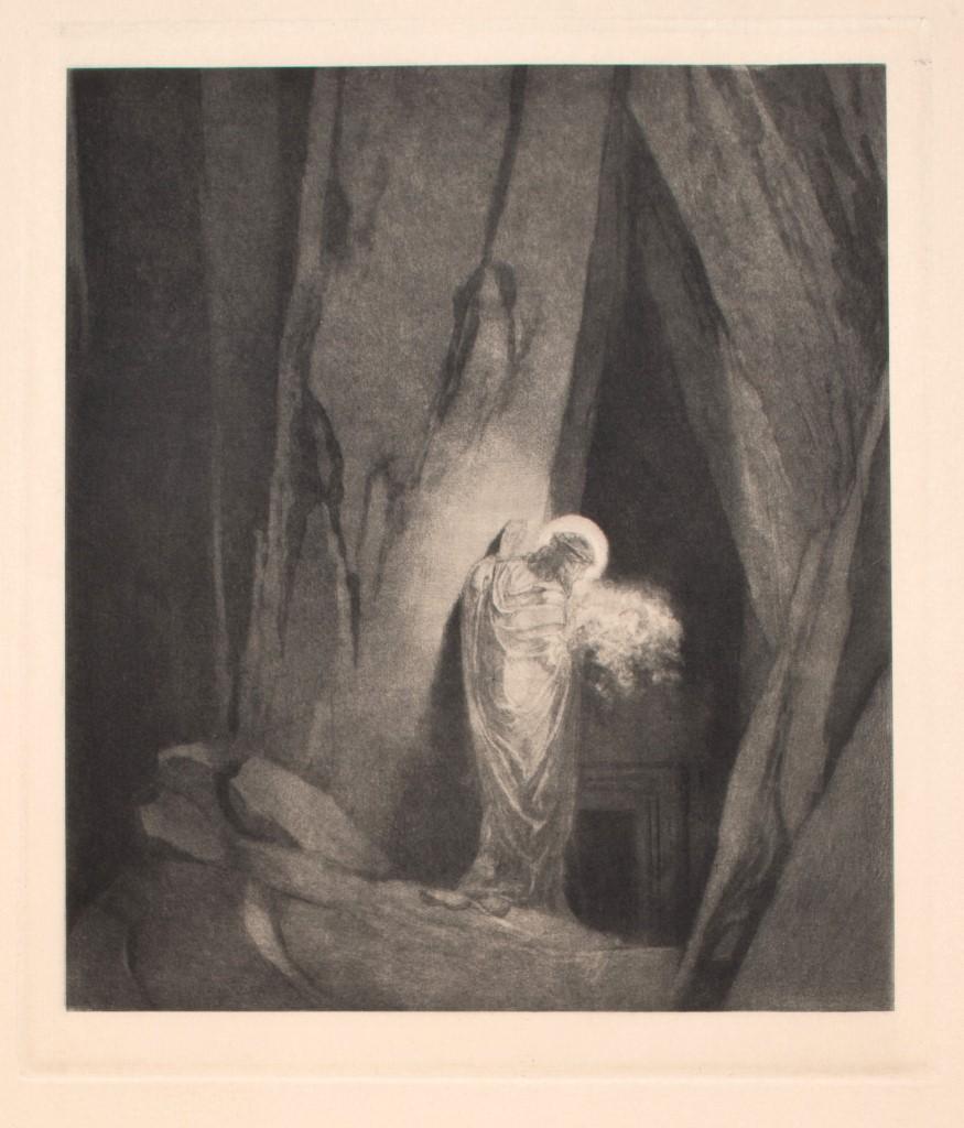 Franz von Bayros (Choisi Le Conin) Figurative Print - Introduktion - Vintage Héliogravure by Franz von Bayros - Early 20th Century