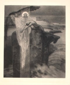 Prométhée - Hliogravure de Franz von Bayros - Début du XXe siècle