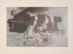 Rosenwalzer - Hliogravure de Franz von Bayros - années 1920