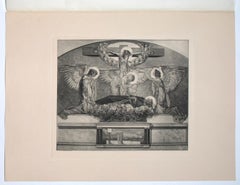 Sankt Franziskus - Héliogravure by Franz von Bayros - 20th Century