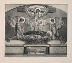 Sankt Franziskus - Héliogravure by Franz von Bayros - 20th Century