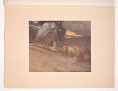 Schutzengraben - Héliogravure by Franz von Bayros - 1920s