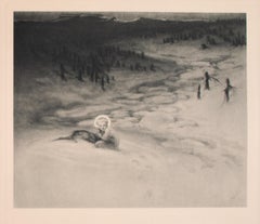 Nousihnacht - Hliogravure vintage de Franz von Bayros - XXe siècle
