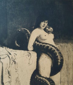 Die Sinnlichkeit  - Etching and Aquatint by Franz von Stuck - 1889