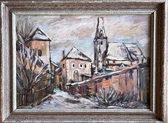 "Winterliche Dorfszene"