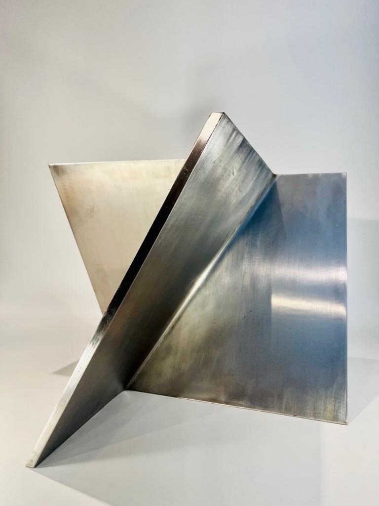 Incredible abstract sculpture in steel by Franz Weissmann 1979 