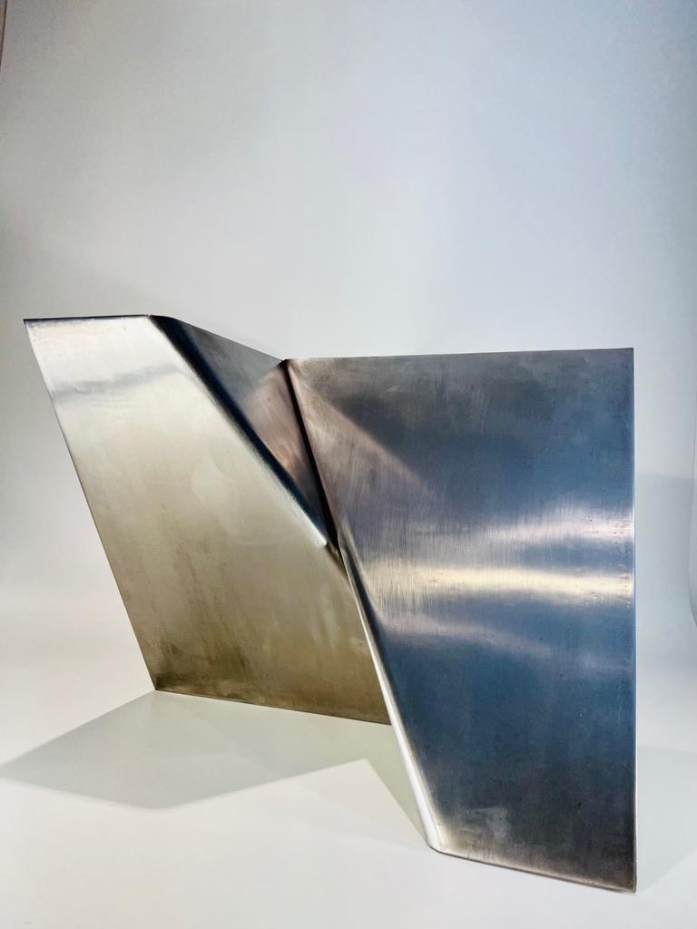 Late 20th Century Franz Weissmann Brazilian Abstract Sculpture steel !979 For Sale