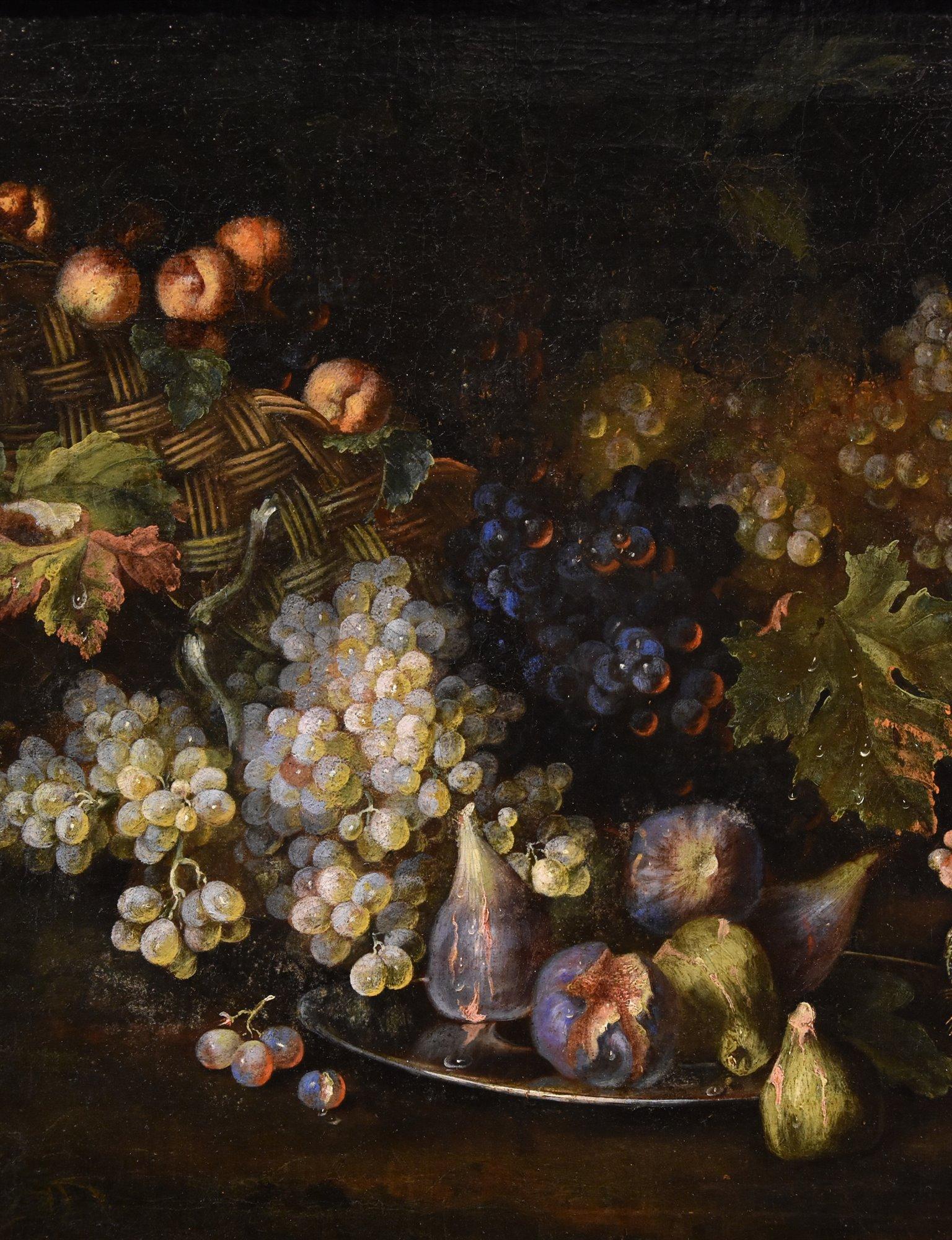 Still-Life Flower Von Tamm 17/18th Century Paint Oil on canvas Old master Italy - Brown Still-Life Painting by  Franz Werner Von Tamm (hamburg 1658-vienna 1754)