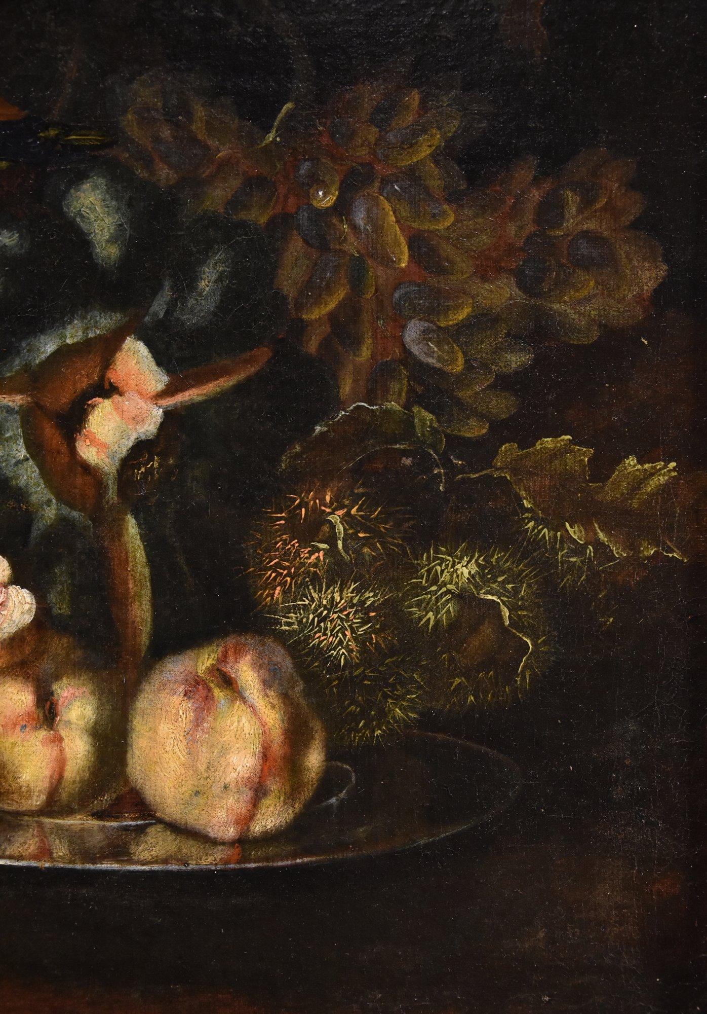 Natura morta di fiori Von Tamm 17/18° Secolo Dipinto Olio su tela Vecchio maestro Italia in vendita 3