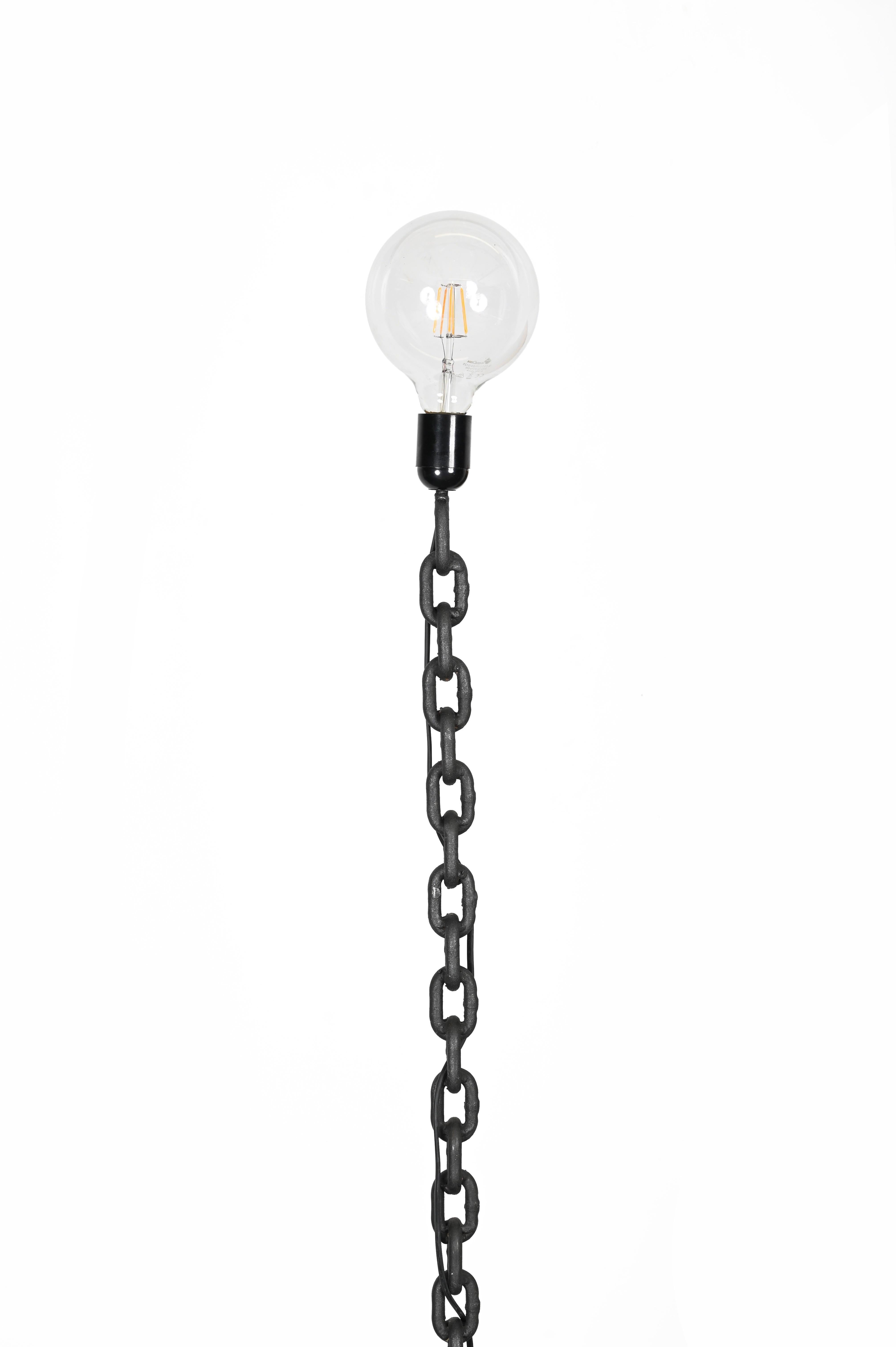 20th Century Franz West Brutalist Midcentury Chain Floor Lamp, Italy 1970s  For Sale