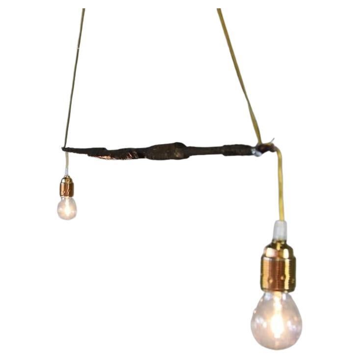 Lampadario Franz West "HAUS LANGE" in bronzo fuso (Abstract Form A)