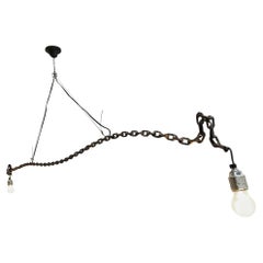 Franz West "LIGHT" Metal Chain Chandelier (Suspension) META Collezione