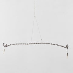 Franz West Meta-Memphis chainlink Suspension Lamp, Memphis Milano, Italy, 1991