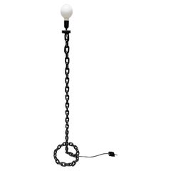 Franz West Style Midcentury Brutalist Chain Floor Lamp, 1950s, Austria