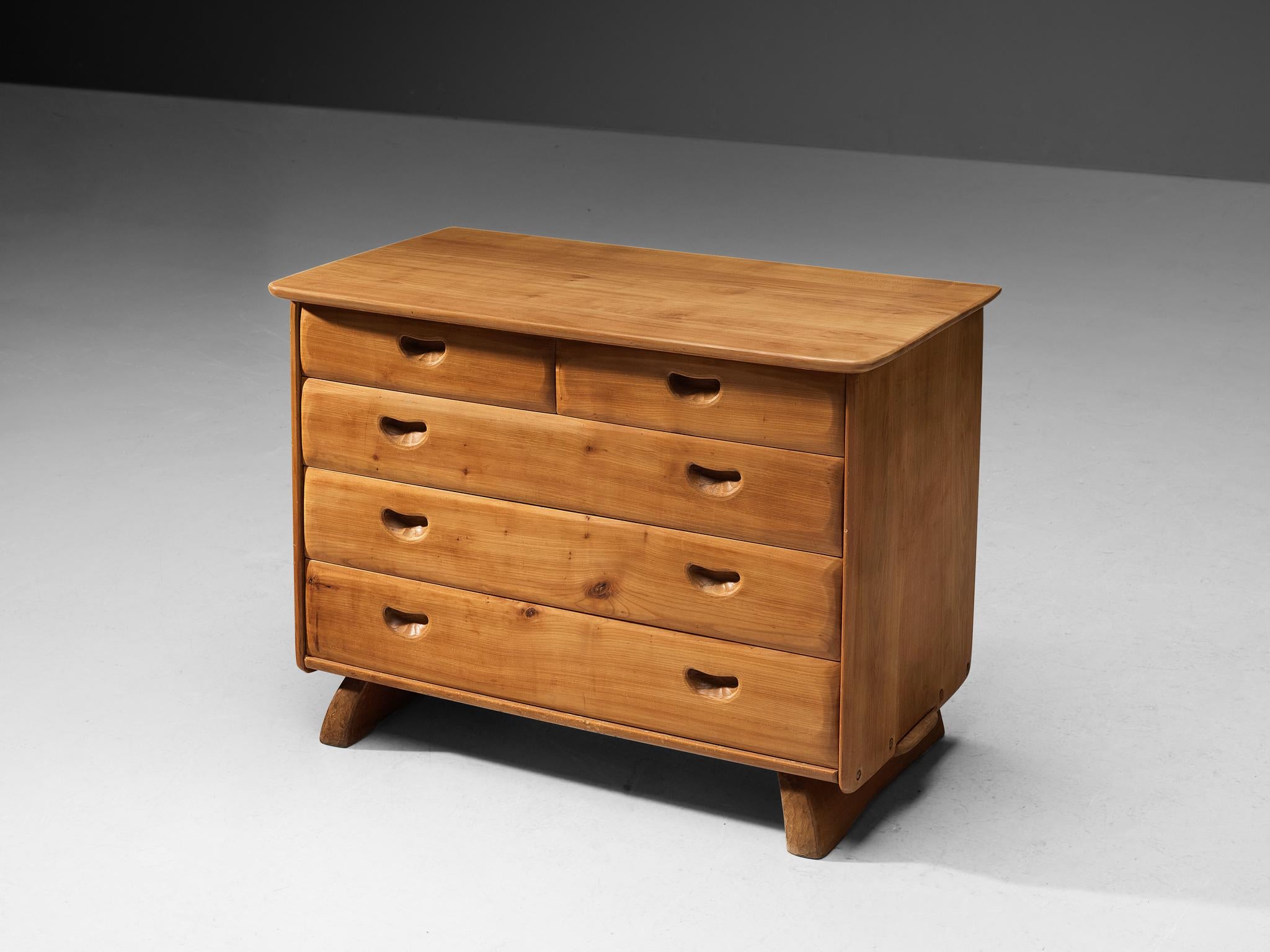 Franz Xavel Sproll Chest of Drawers in Solid Elm 1