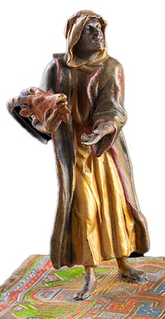 Franz Xaver Bergmann (1861-1936) The Carpet Merchant