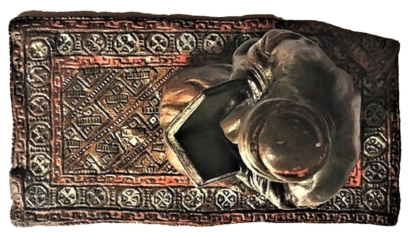 Französischer Koran-Leser, Wiener Bronzeskulptur Briefbeschwerer von Xaver Bergmann, ca. 19 im Zustand „Gut“ im Angebot in New York, NY