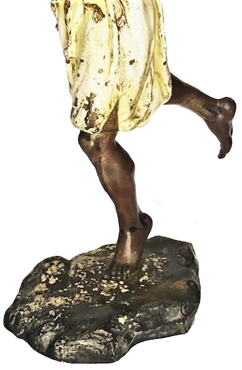 Jugendstil Franz Xaver Bergmann, Moorish Warrior, Vienna Bronze Sculpture, Ca. 1900 For Sale