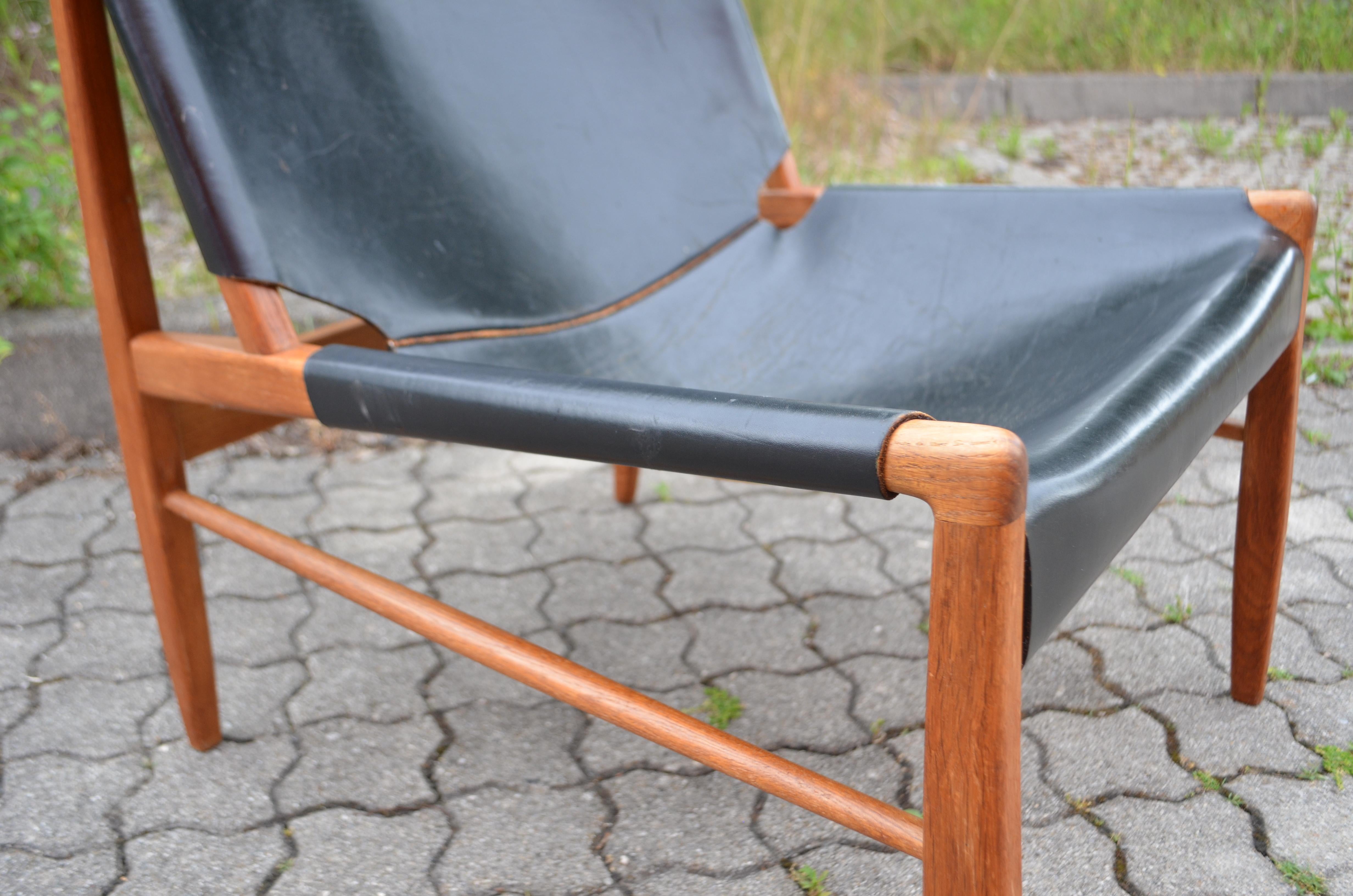 Franz Xaver Lutz Model 1192 Chimney Lounge Chair for Deutsche Werkstätten, 1958 For Sale 8