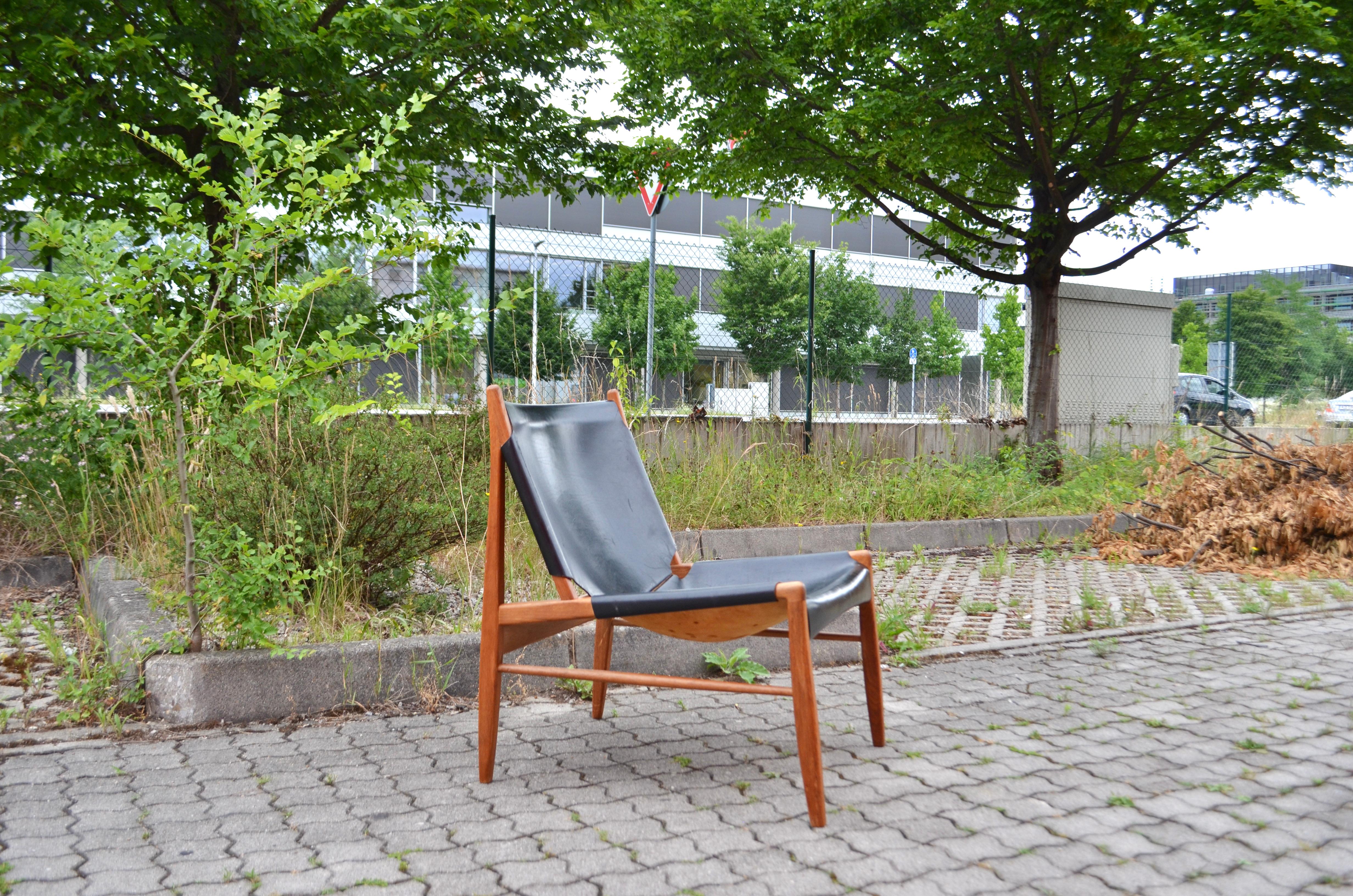 Franz Xaver Lutz Model 1192 Chimney Lounge Chair for Deutsche Werkstätten, 1958 In Good Condition For Sale In Munich, Bavaria