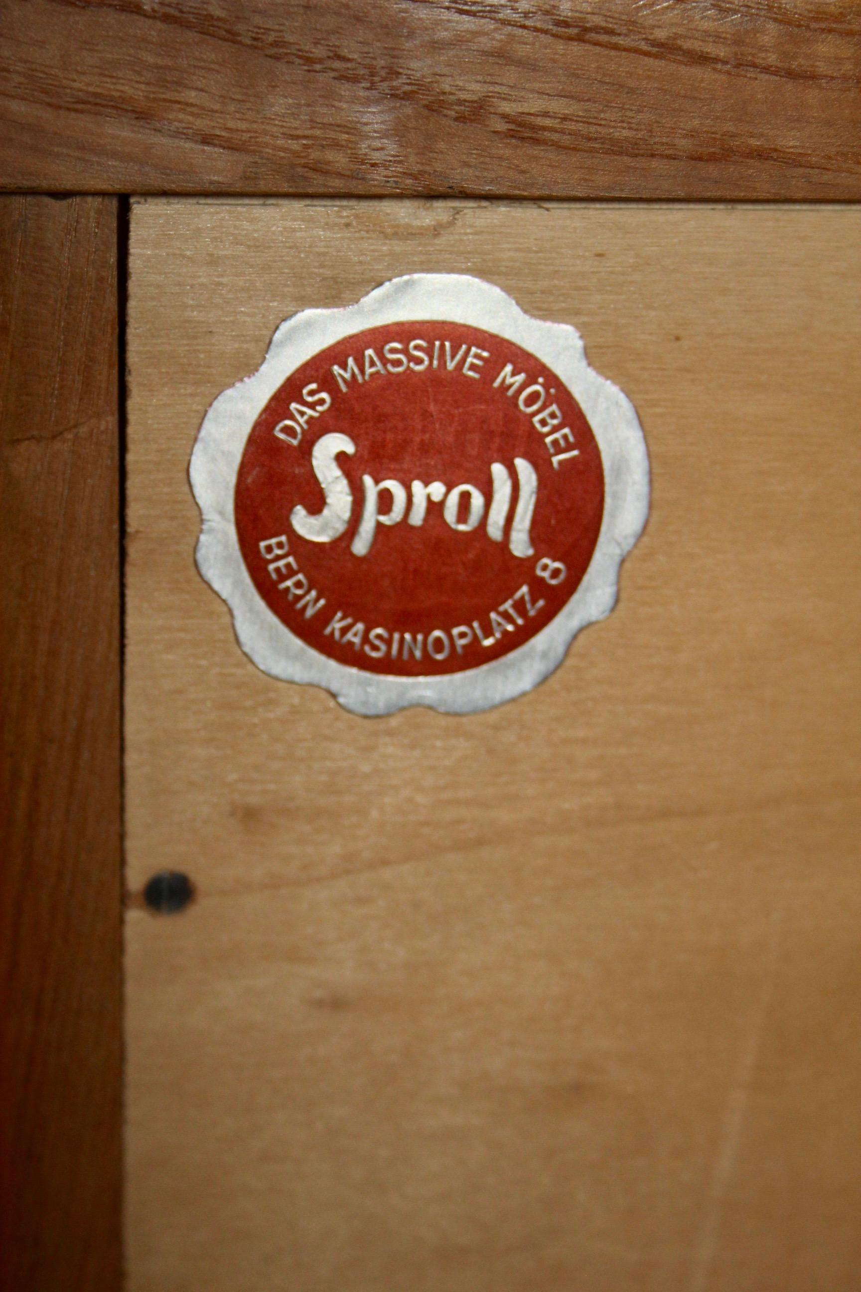 Swiss Franz Xaver Sproll chest in Walnut