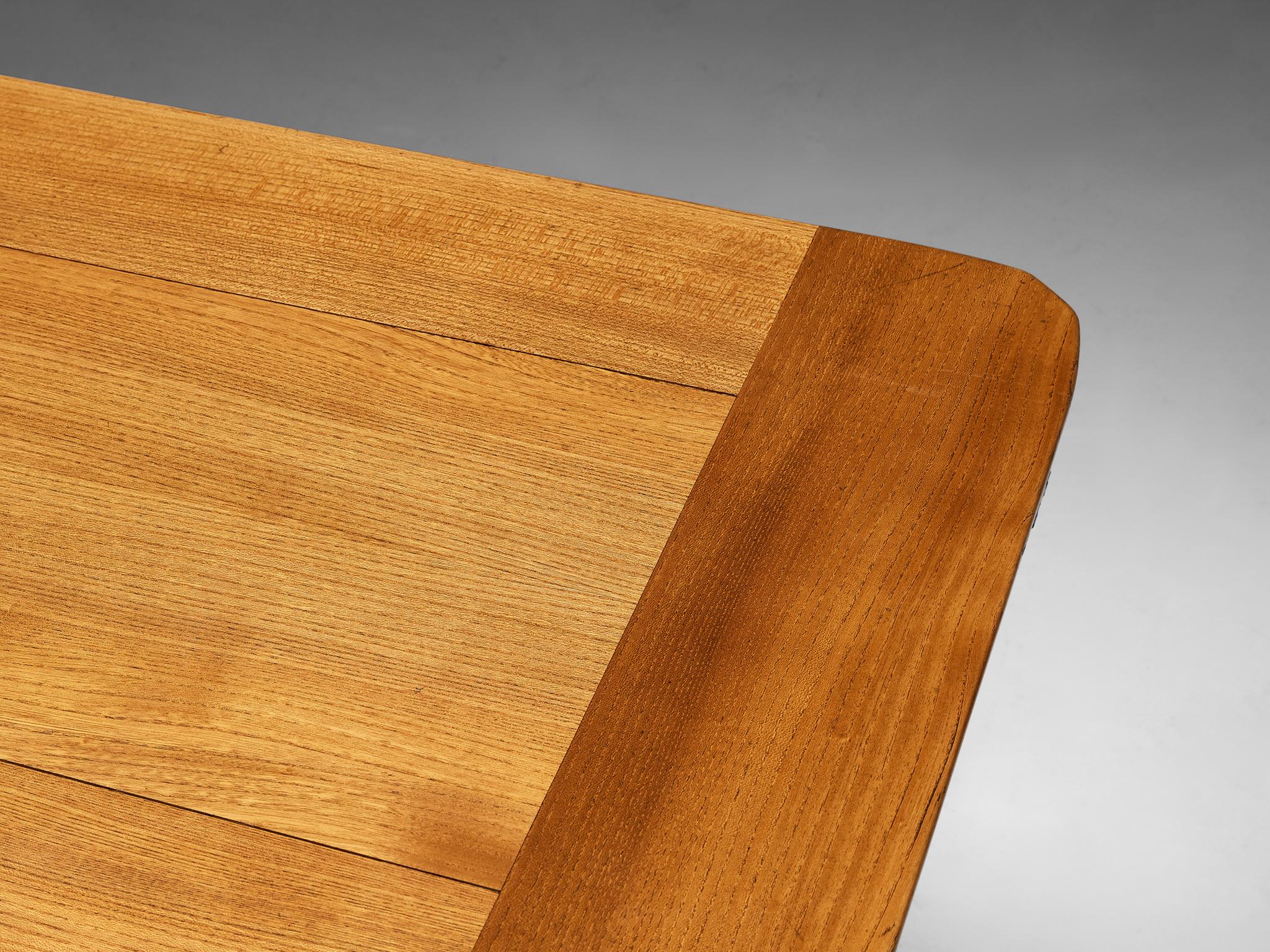 Mid-20th Century Franz Xaver Sproll Extendable Dining Table in Elm For Sale