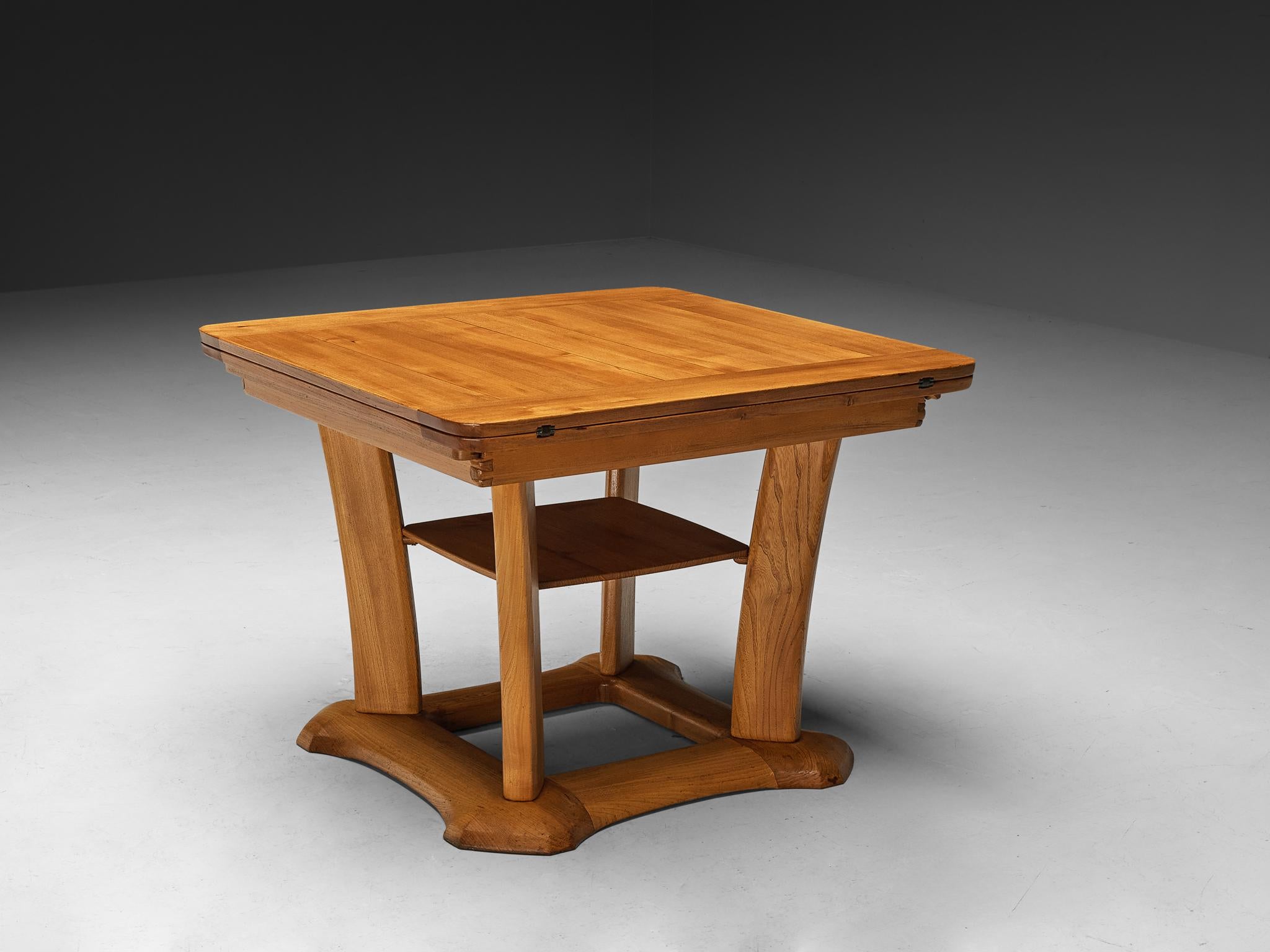 Franz Xaver Sproll Extendable Dining Table in Elm For Sale 2