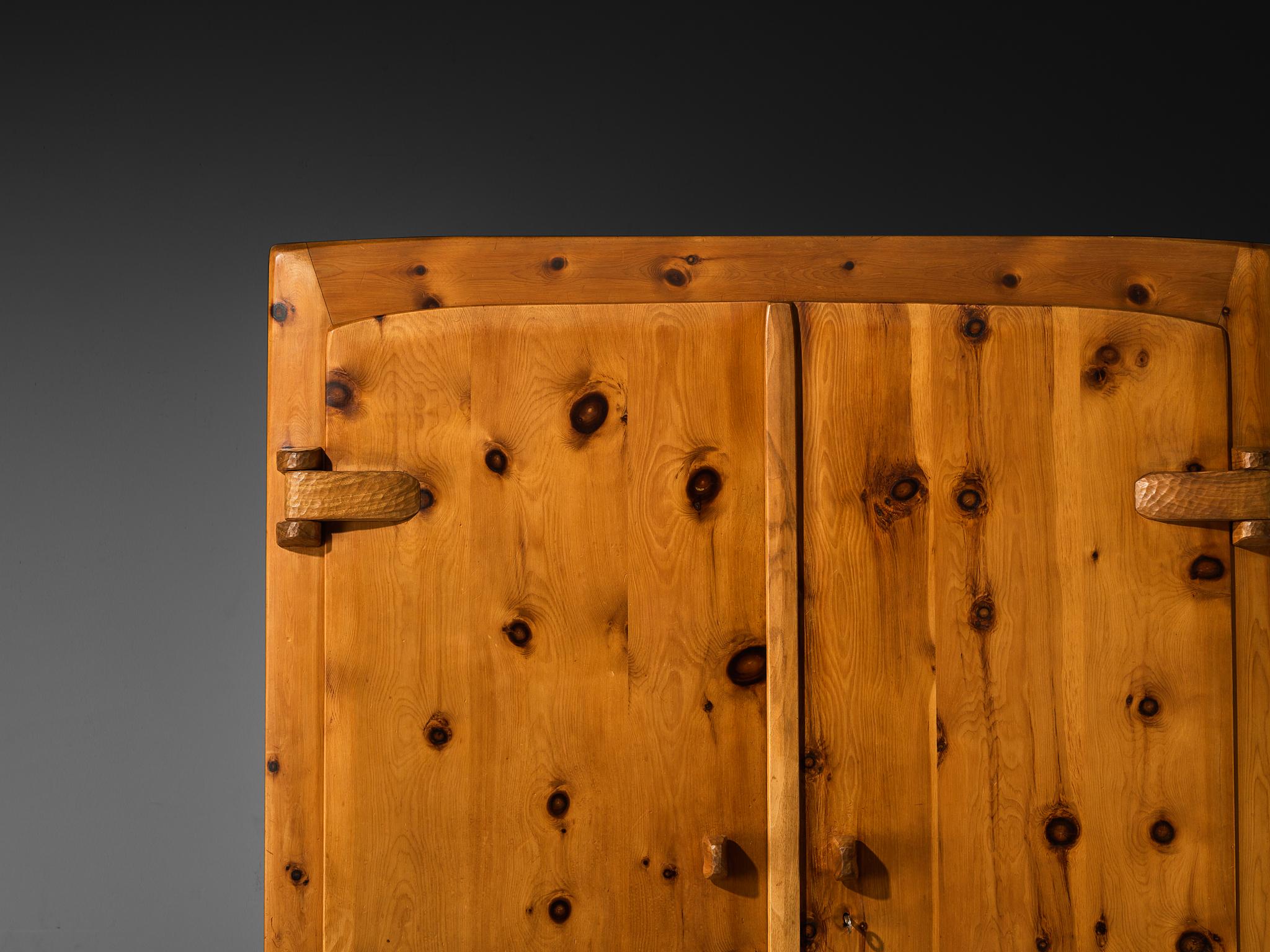 Franz Xaver Sproll Hand-Crafted Large Cabinet in Solid Pine For Sale 4