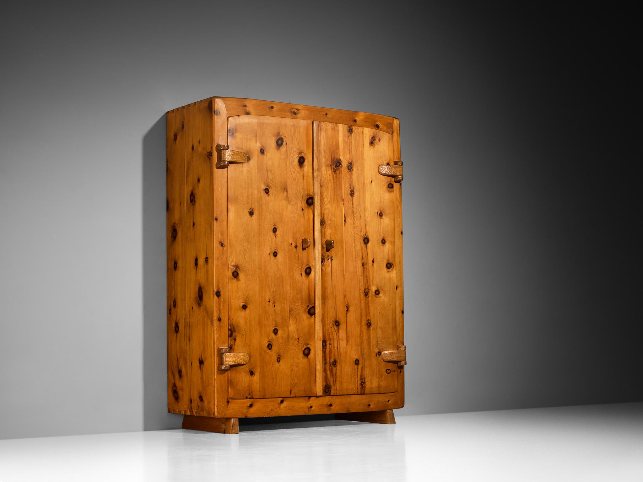 Franz Xaver Sproll Hand-Crafted Large Cabinet in Solid Pine For Sale 6