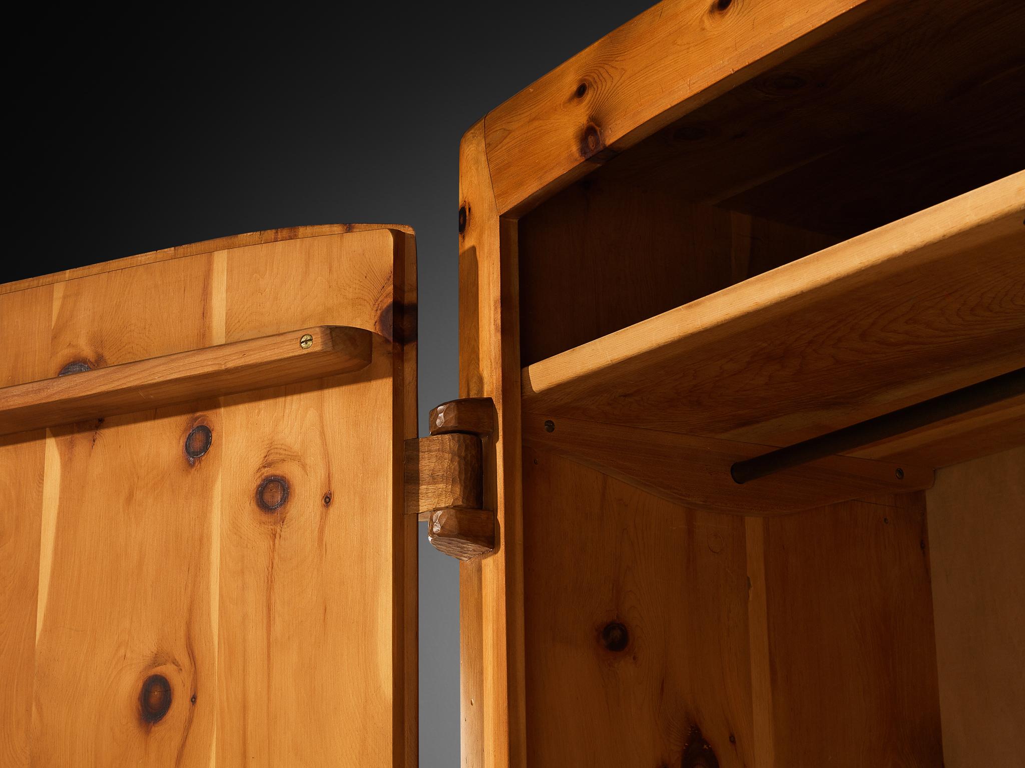 Franz Xaver Sproll Hand-Crafted Large Cabinet in Solid Pine For Sale 7