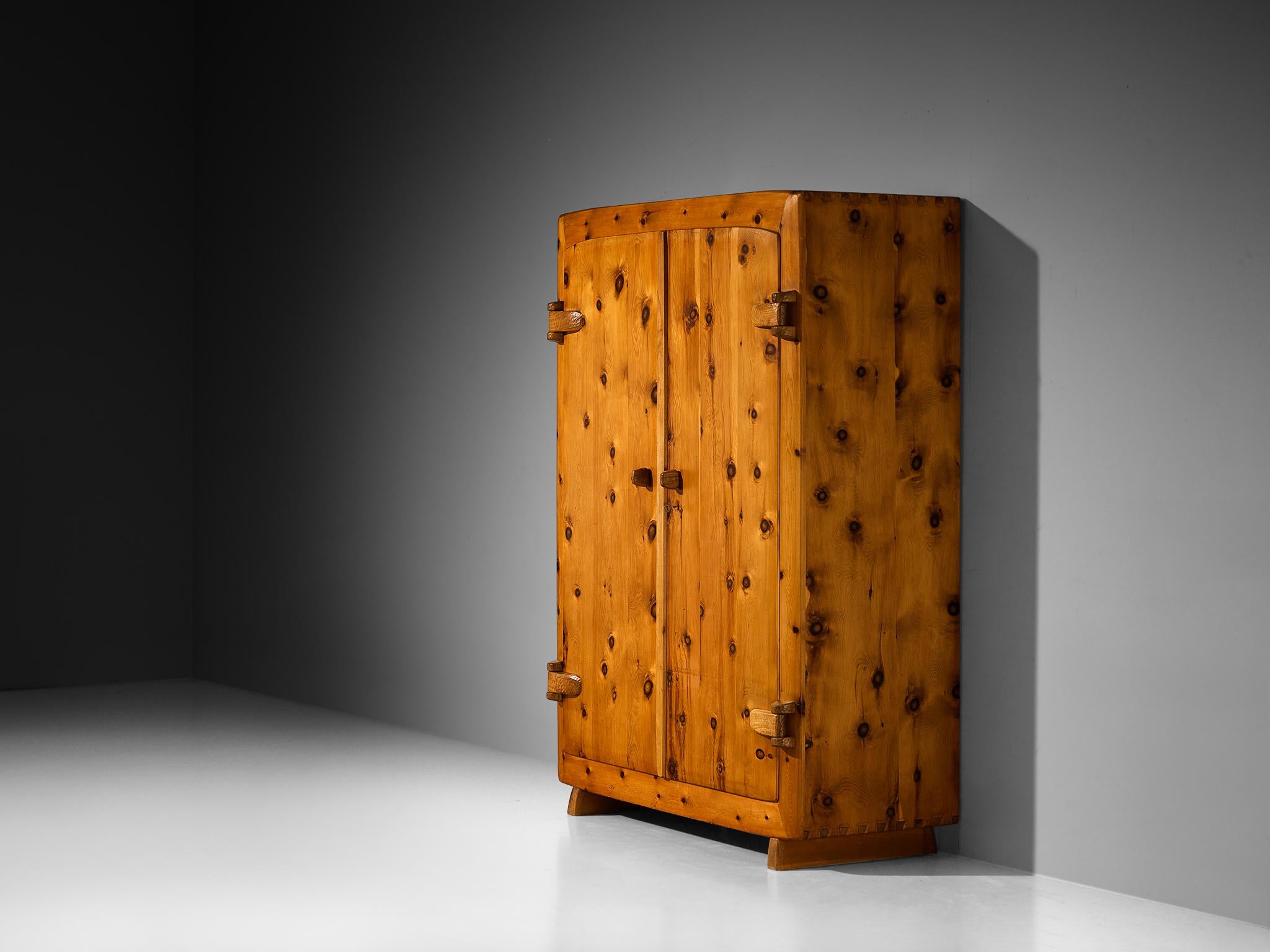 Franz Xaver Sproll Hand-Crafted Large Cabinet in Solid Pine For Sale 1