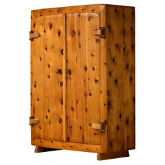 Vintage Franz Xaver Sproll Hand-Crafted Large Cabinet in Solid Pine
