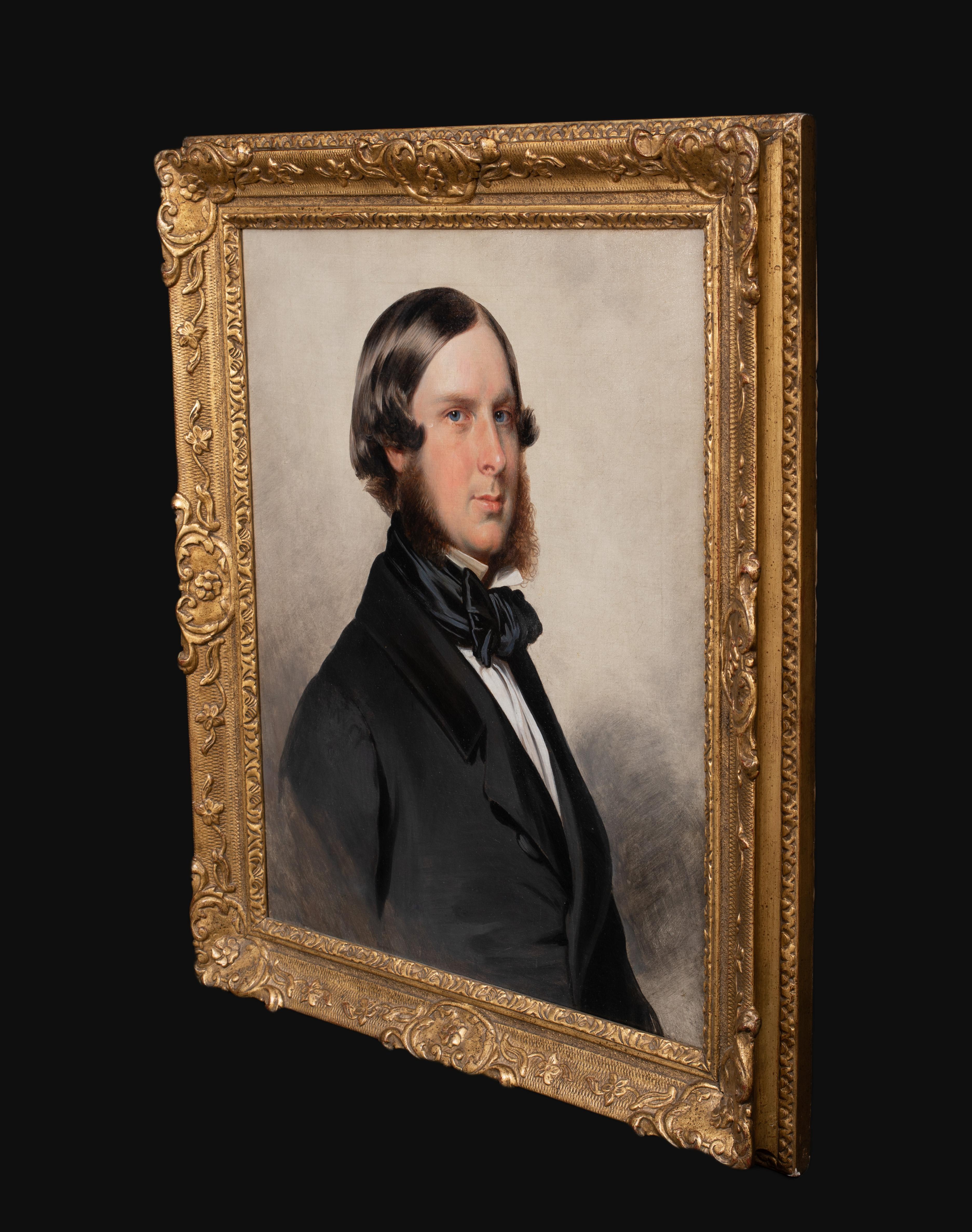 Portrait Of Prince Edward of Saxe-Weimar (1823-1902), 19th Century

school of Franz Xaver Winterhalter

Fine Large 19th Century portrait of Prince Edward of Saxe-Weimar, oil on canvas. Excellent condition and magnificent quality portrait of the