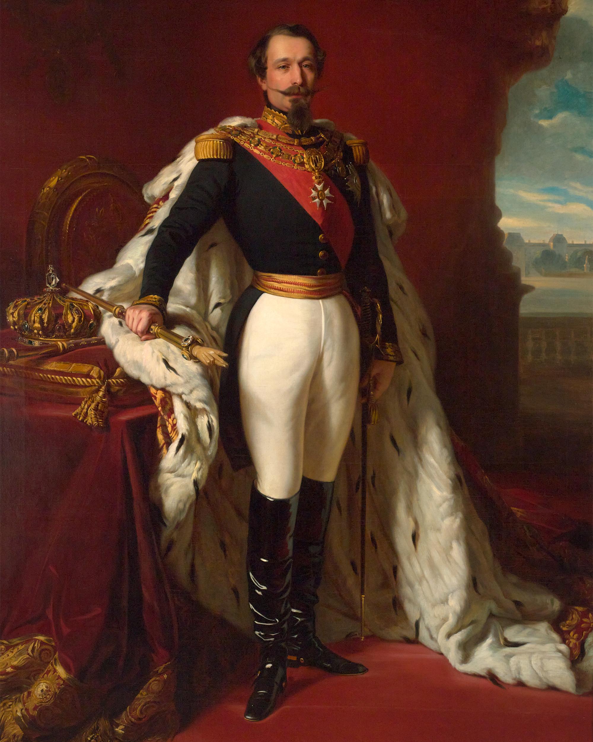 Ritratti dell'imperatore Napoleone III e dell'imperatrice Eugenia dallo Studio A di Franz Xaver W 1