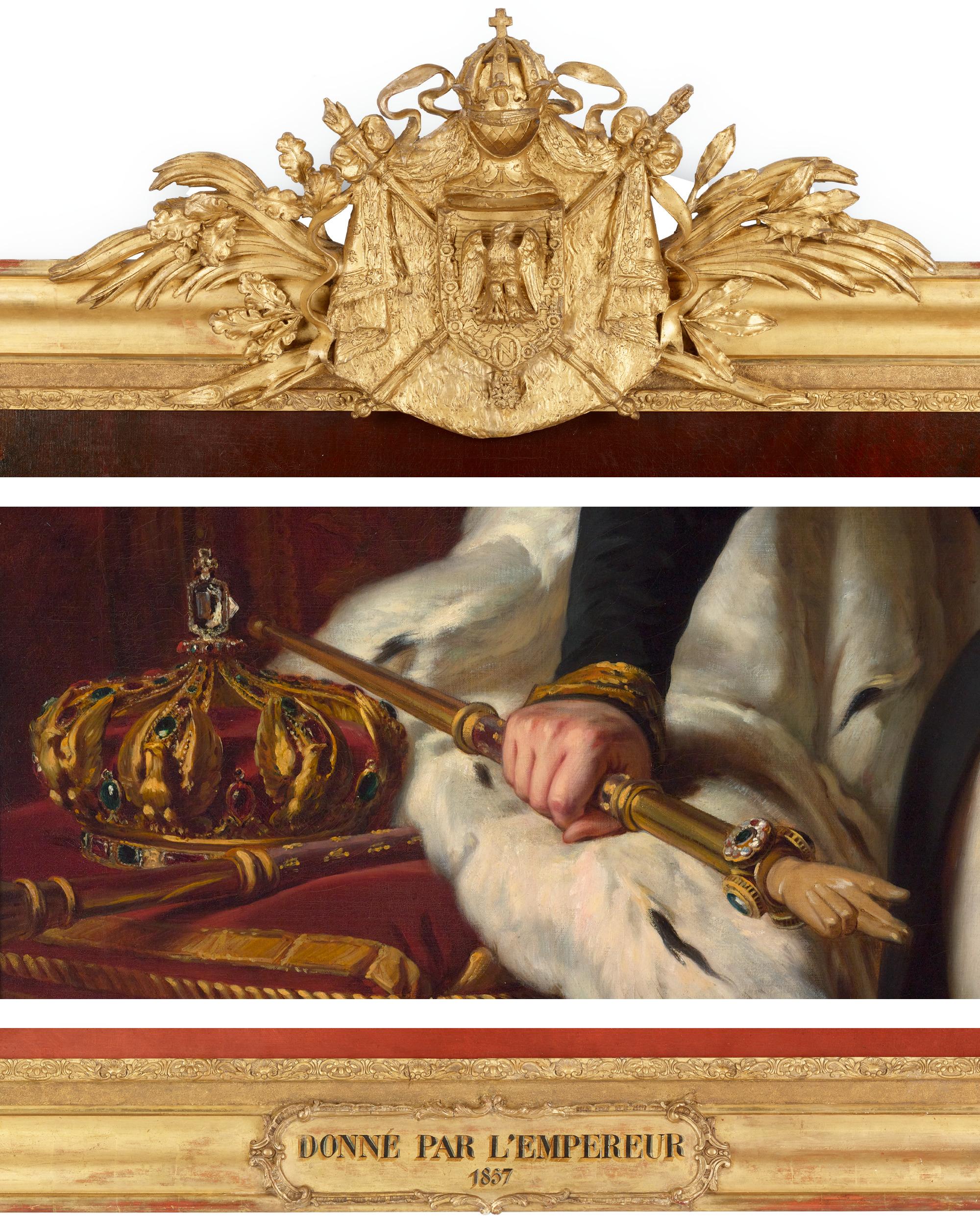 Ritratti dell'imperatore Napoleone III e dell'imperatrice Eugenia dallo Studio A di Franz Xaver W 2