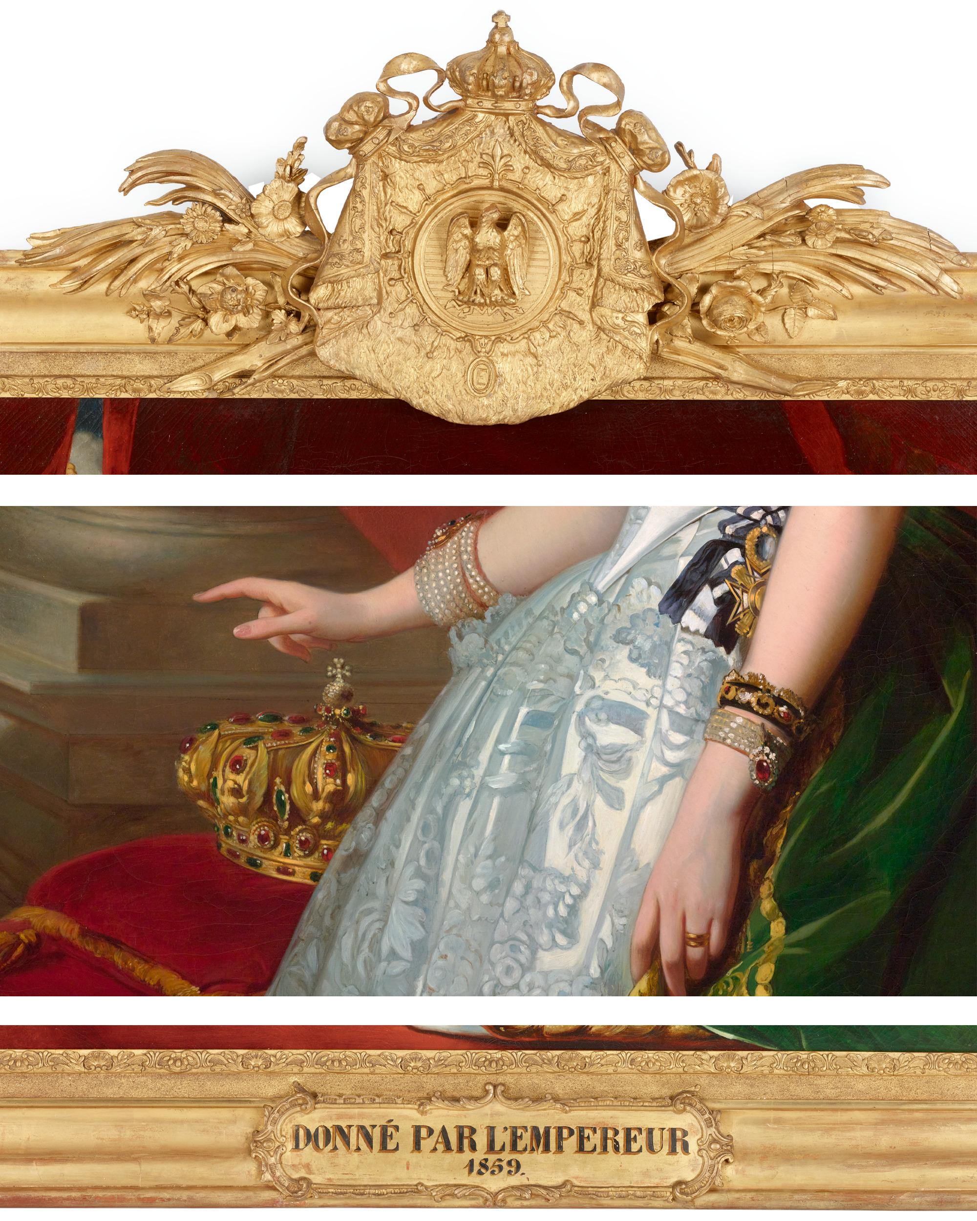 Ritratti dell'imperatore Napoleone III e dell'imperatrice Eugenia dallo Studio A di Franz Xaver W 5