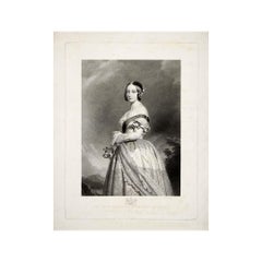 1846 engraving presents Queen Victoria by Franz Xaver Winterhalter