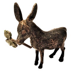 Franz Xavier Bergmann, A Donkey, Miniature Vienna Bronze Sculpture, circa 1900