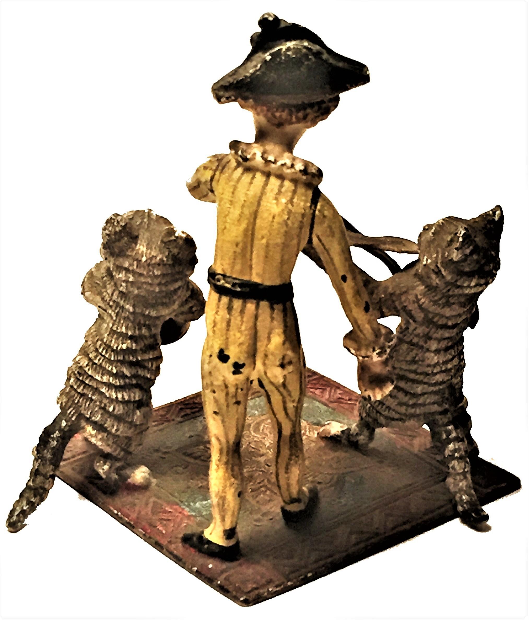 Franz Xavier Bergmann:: ein Trio:: Wiener Miniatur-Bronzeskulptur:: um 1900 (Jugendstil) im Angebot