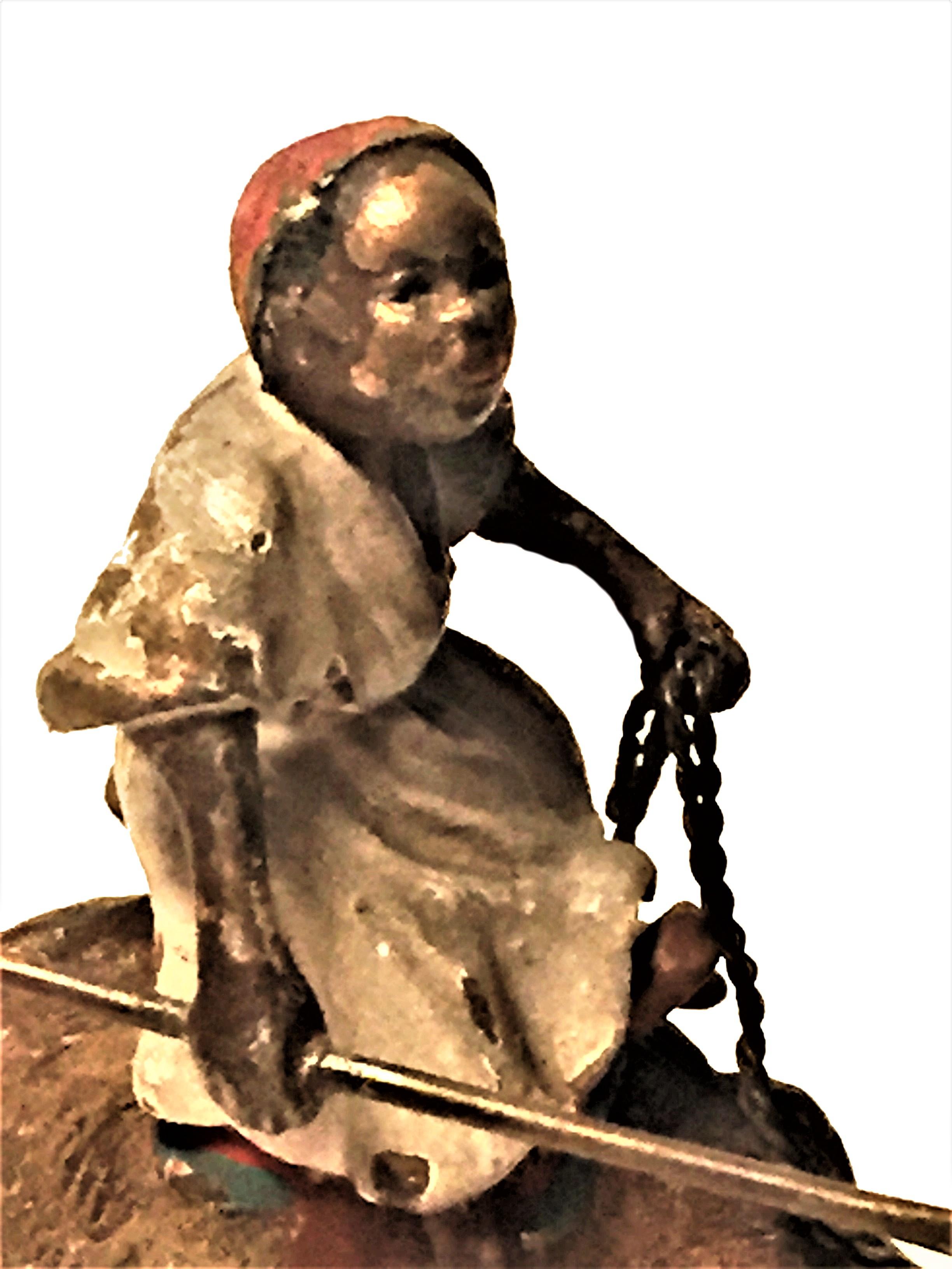 Autrichien Franz Xavier Bergmann, cavalier camel, sculpture miniature en bronze de Vienne, vers 1900 en vente