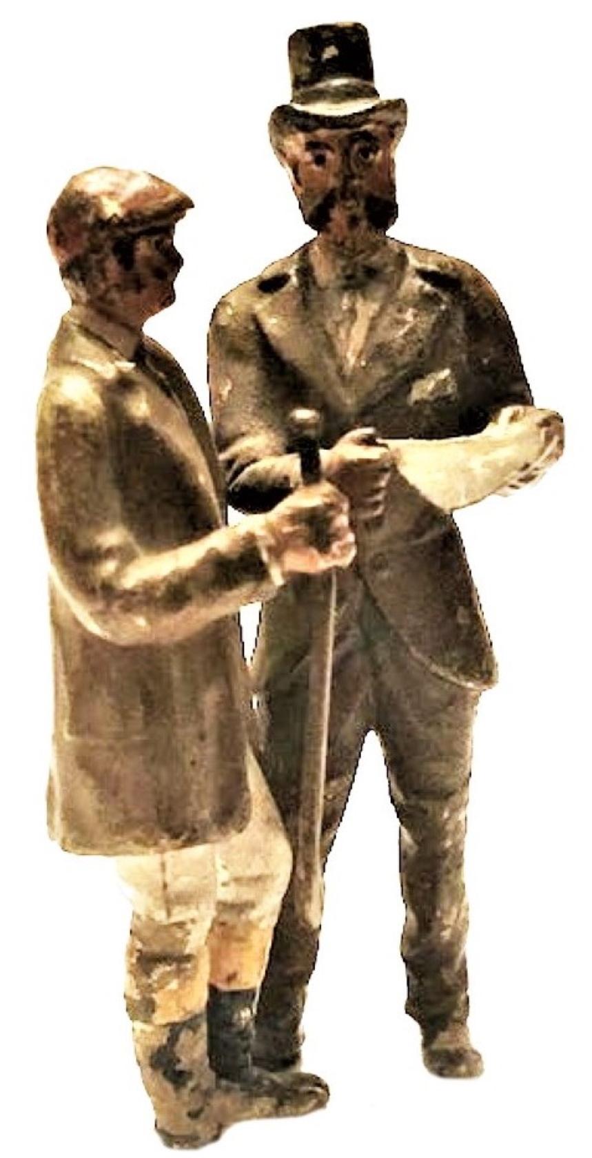 Autrichien Franz Xavier Bergmann:: Exchanging News:: bronze miniature de Vienne:: vers 1900 en vente