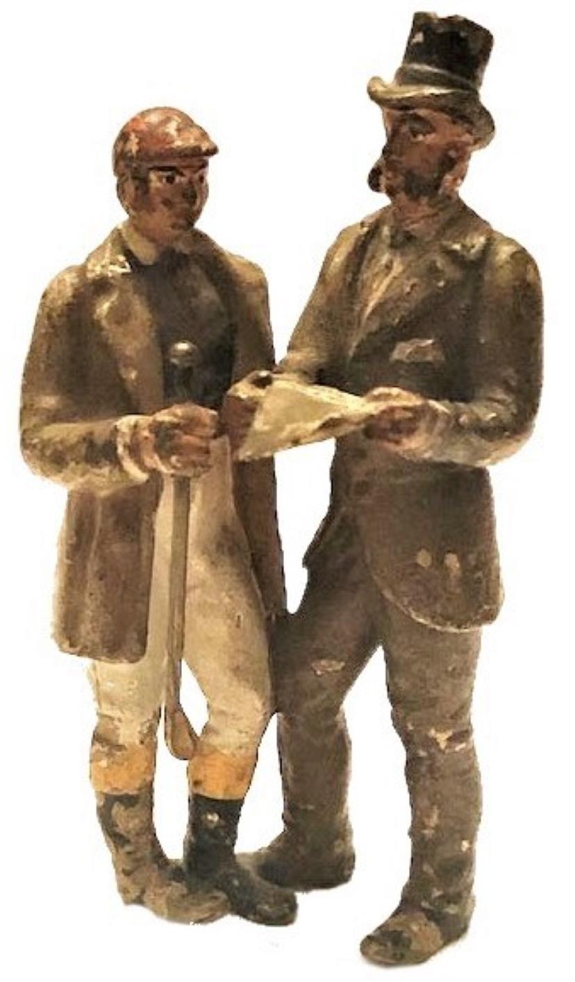Franz Xavier Bergmann, Exchanging News, Miniature Vienna Bronze, circa 1900 In Good Condition For Sale In New York, NY