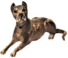Franz Xavier Bergmann, Great Dane, Miniature Vienna Bronze Sculpture