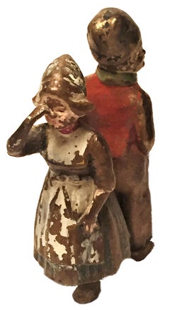 Franz Xavier Bergmann, Quarrel, Miniature Vienna Bronze Sculpture, circa 1900